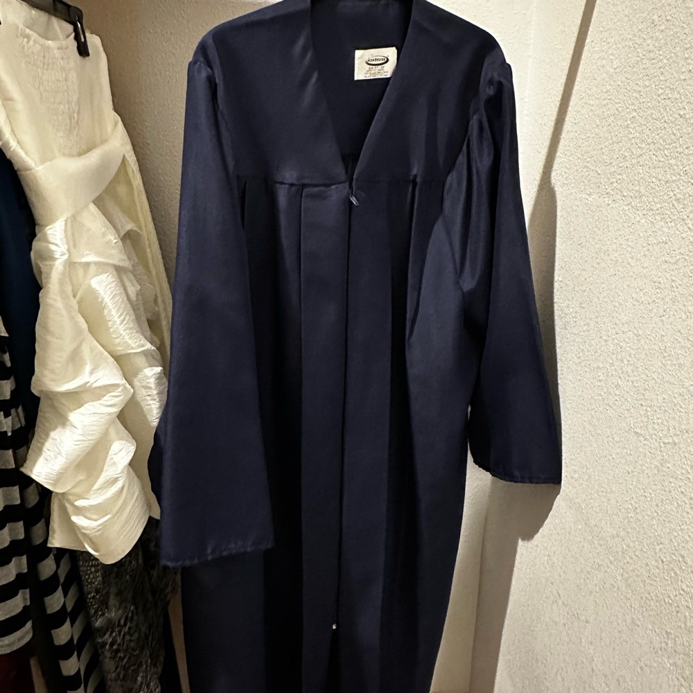 Navy Blue Graduation Gown